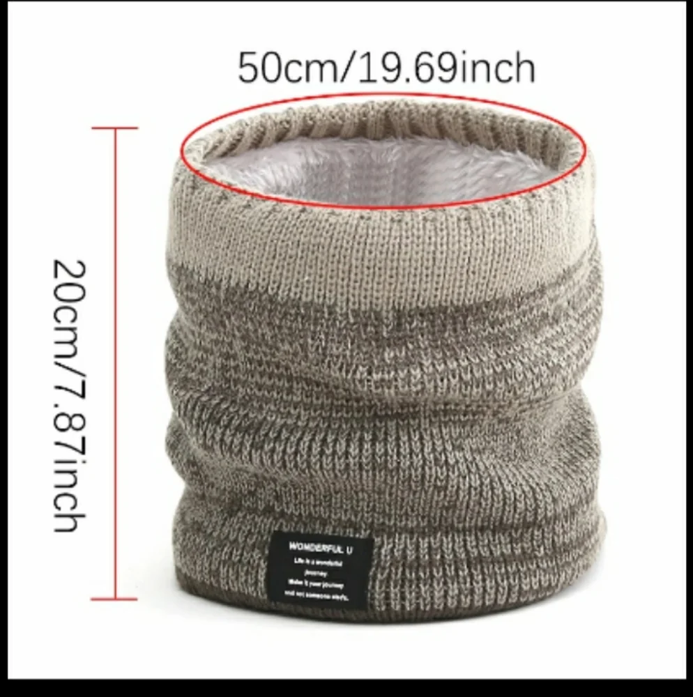 Last2⭐Knitted wool scarf ring - Picture 2 of 4